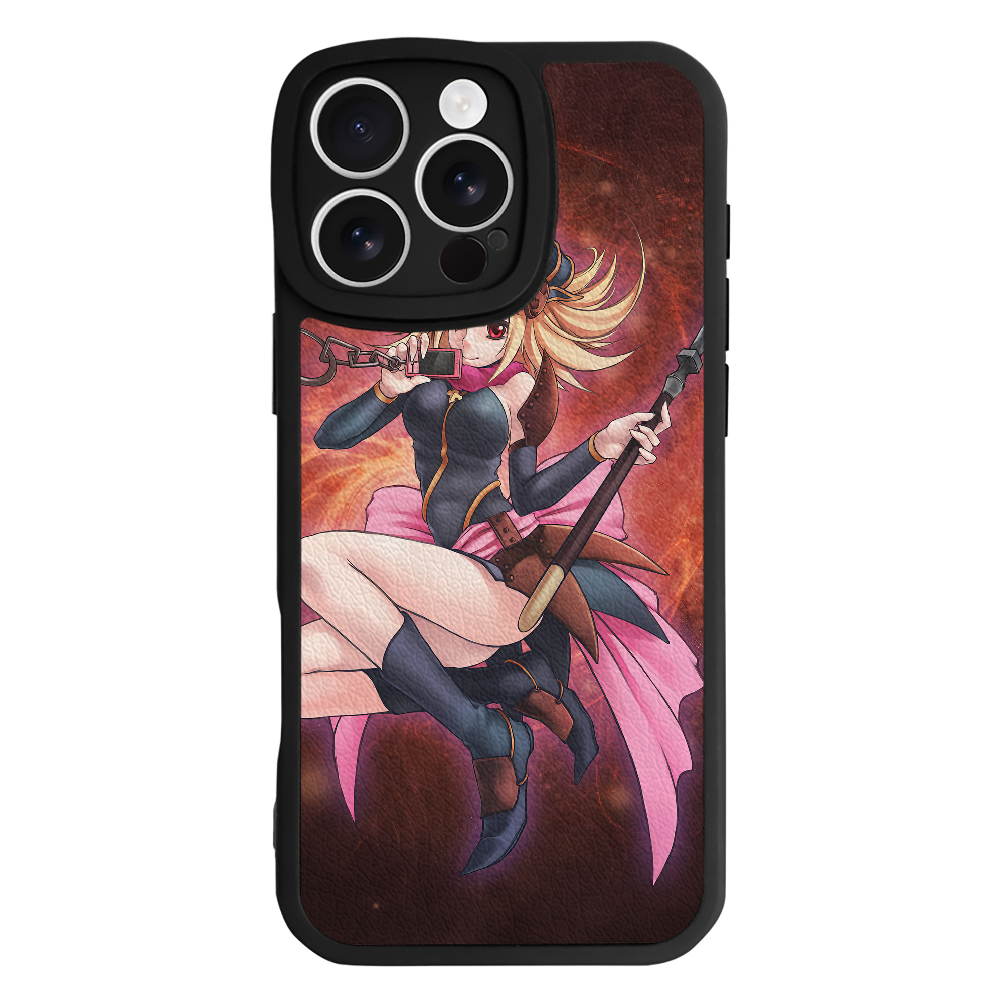 （画像用） 遊☆戯☆王 Yu-Gi-Oh! 【iPhone 16シリーズ対応】シリコンスマホケース（レザー調） 材質：シリコン